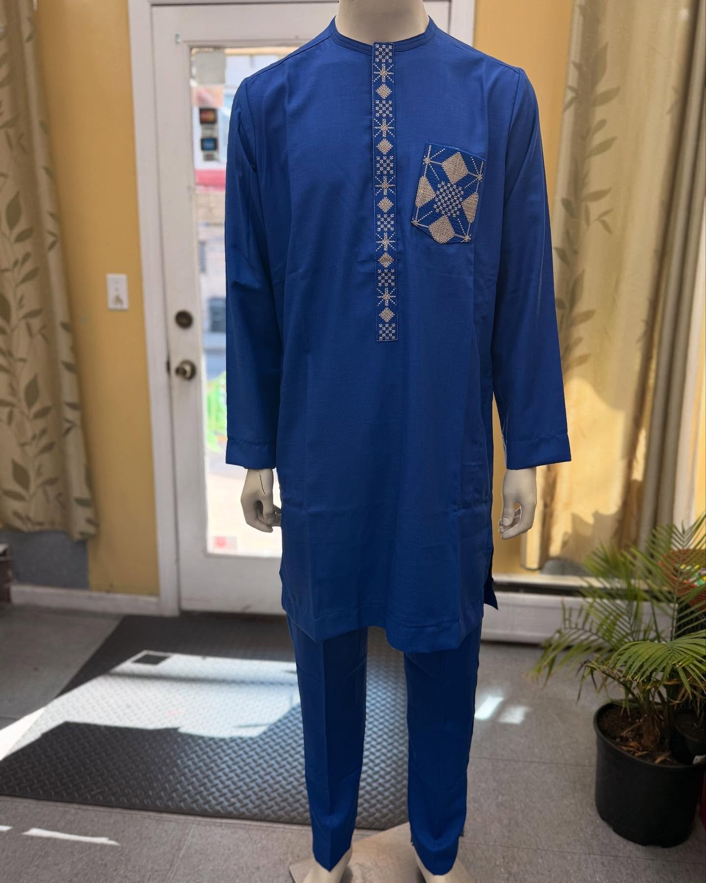 Traditional African Attire - Blue